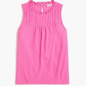 NWOT J. Crew Pink Clip-Dot Tank Top